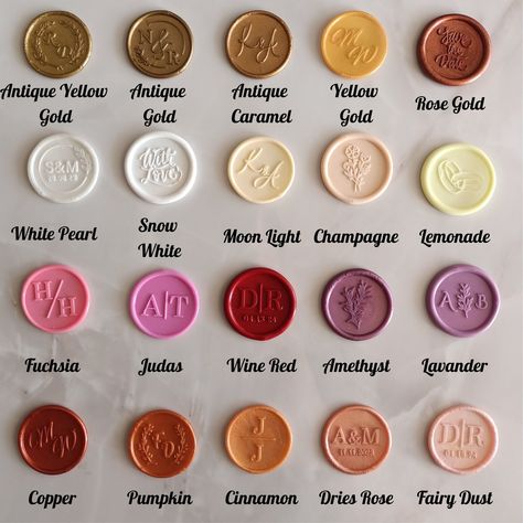 Custom wax seals with 40 colors, 60 designs & self-adhesive backing. Perfect for invitations, wedding favors, scrapbooking, and more! #waxseals #customwaxseals #diy #weddingfavors . #Date_Biscuits #Wedding_Biscuit #Lingerie_Cookies #Monogram_Wax_Seal Monogram Wax Seal, Copper Pumpkins, Custom Wax Seal, Wax Seal Stickers, Rose Fairy, Seal Sticker, Wedding Cookies, Seal Stamps, Monogram Design