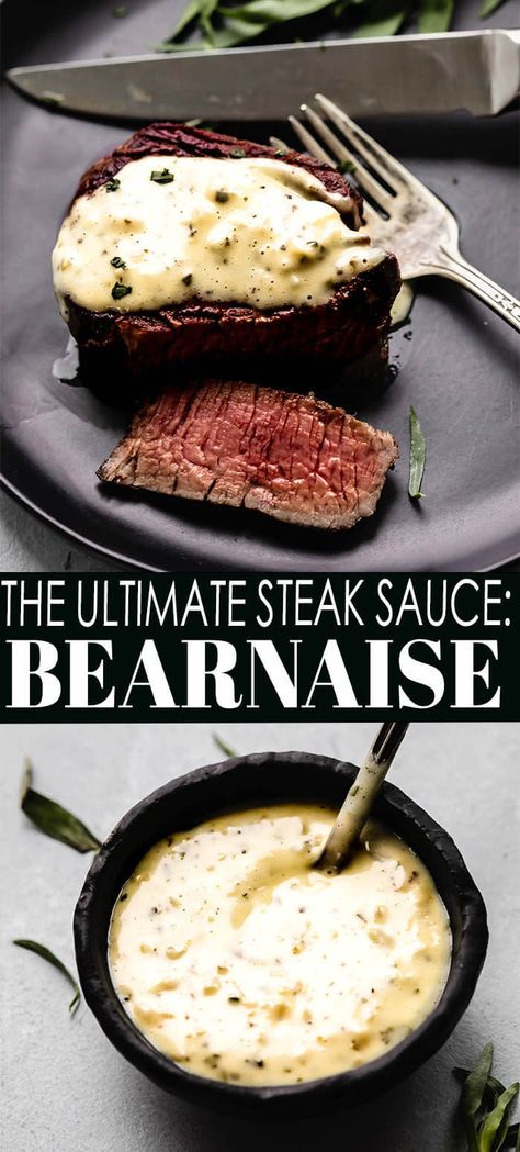 Steak Drizzle Sauce Recipes, Filet Recipes Steak, Filet Sauce Recipes, Best Filet Mignon Marinade, Filet Mignon Recipes With Sauce, Fancy Steak Sauce, Best Steak Toppings, Easy Bearnaise Sauce, Filet Mignon Toppings