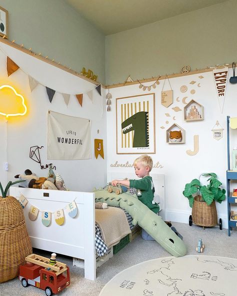 35 Kids Room Ideas: Enchanting Spaces for Play & Growth | Home Magic - placeideal.com Boys Toddler Room Ideas, Toddler Room Themes Boy, Bright Colored Rooms, Small Kids Room Ideas For Boys, Toddler Room Design Boy, Toddler Room Organization Ideas, Little Boy Room Ideas Toddlers, Toddler Bedroom Ideas For Boys, Kids Bedroom Boys Toddler