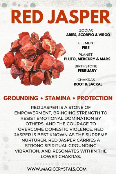 Red Jasper Meaning, Jasper Stone Meaning, Red Jasper Jewelry, Jasper Meaning, Jasper Rock, Healing Crystals For You, Red Jasper Stone, Metaphysical Healing, Spiritual Crystals