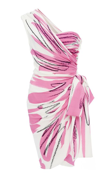 Moschino Fashion, Floral Silk Dress, Moschino Dress, Brock Collection, Moschino Cheap And Chic, Silk Floral Dress, Daytime Dresses, Colorblock Dress, Dope Outfits