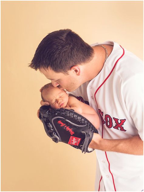 Newborn portrait with MLB player Steven Wright and his son in baseball glove, MLB theme | Photo by Massart Photography, RI CT MA Baseball Baby Pictures, Newborn Studio Photography, New Baby Pictures, Baby Boy Baseball, Baby Boy Newborn Pictures, Steven Wright, Newborn Photography Boy, Baby Pictures Newborn, Baby Boy Pictures