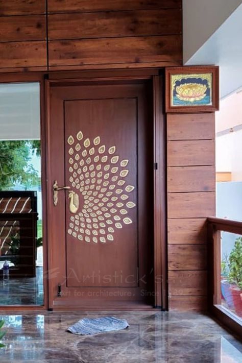 Are you searching for a unique front door to buy for your home, then you are in the right place. Artisticks have created front doors for the home since 1989 in a variety of designs such as contemporary, classic which are used by leading architects and interior designers in India. #frontdoor #maindoor #frondoorforhome Indian Main Door Designs, Aluminium Door Design, Pintu Interior, House Main Door, House Front Door Design, Modern Entrance Door, House Main Door Design, Single Door Design, Door Design Photos