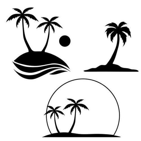 Palm Tree Tattoo Back, Tree Tattoo Ankle, Palm Tree Tattoo Ankle, Palm Tree Svg, Beach Fonts, Tree Tattoo Back, Lake Svg, Palm Tree Silhouette, Palm Tree Tattoo