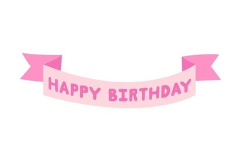 Clip Art Black And White, Banner Clip Art, Cake Design Inspiration, Birthday Lights, Pink Happy Birthday, Wedding Hands, Ribbon Banner, Happy Birthday Banner, Art Black And White