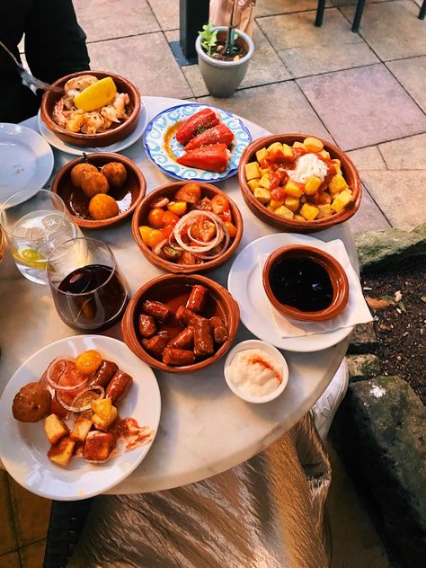 Spanish Tapas Aesthetic, Spanish Food Photography, Tapas Aesthetic, Spanish Party, Alphabet Dating, Spanish Tapas, Spanish Food, 2024 Vision, Small Plates