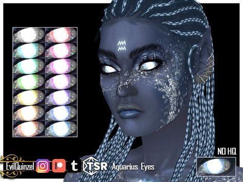 Sims 4 Cc Water Nymph, Sims 4 Cc Ocean Clothes, Sims 4 Cc Astrology, Aquarius Eyes, Sims 4 Celestial Cc, Sims 4 Avatar, Sims 4 Butterfly, Sims 4 Mermaid Cc, Sims Royal