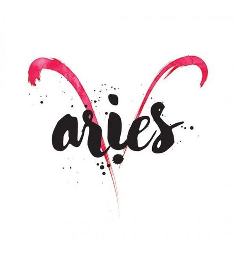 horoscopo-aries Aries Horoscope, Zodiac Signs, Signs, Red, Pink, Black, Art