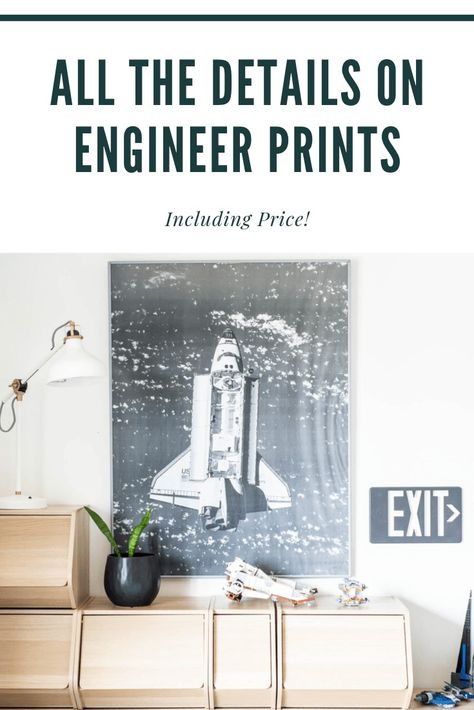 Engineering Prints, Small Kids Bedroom, Homework Room, Simple Diys, Large Photo Prints, Travel Gallery Wall, Large Scale Artwork, Engineer Prints, Matting Pictures