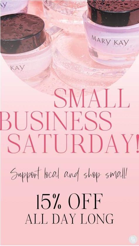 Mary Kay Small Business Saturday, Mary Kay Small Business Saturday Ideas, Mary Kay Shop My Party, Mary Kay Small Business Saturday Sale, Mary Kay Saturday Post, Mary Kay Party Ideas, Small Business Saturday Ideas, Mary Kay Pink Friday, Mary Kay Flyers