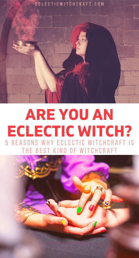 What kind of witch am I? Maybe you should become an eclectic witch!  #witch #witchcraft #pagan #wicca What Kind Of Witch Am I, Am I A Witch, History Of Witches, Witchcraft Meaning, Witchcraft History, Witchcraft Tips, Types Of Witchcraft, Witch Costume Diy, Witchcraft Tattoos