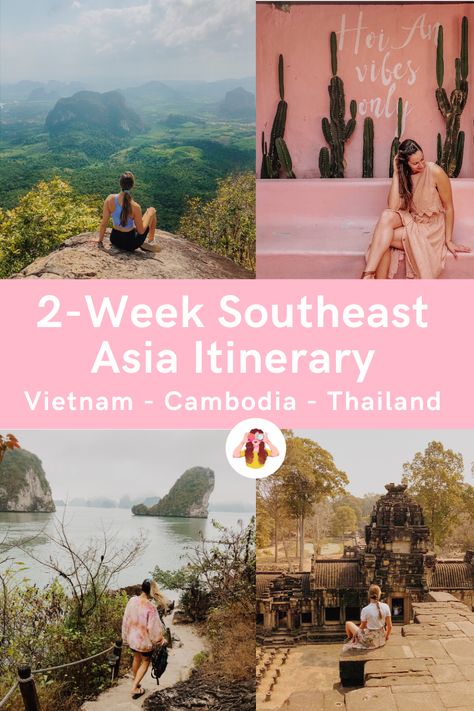 Thailand And Cambodia Itinerary, Thailand And Vietnam Itinerary, Vietnam Cambodia Thailand Itinerary, Southeast Asia Itinerary 2 Weeks, Vietnam Laos Cambodia Itinerary, Cambodia Travel Guide, Vietnam Cambodia Itinerary, Southeast Asia Itinerary, 2 Weeks In Thailand