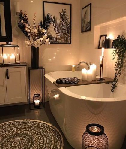 Luxury Dorm Room, Island Kitchens, Girly Bathroom Ideas, Girly Bathroom, Makeover Kitchen, Kitchens Ideas, Dream Laundry Room, Zen Bathroom, Bathtub Decor