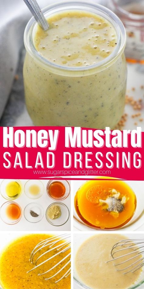 Honey Mustard Salad, Honey Salad Dressing, Savoury Sauces, Mustard Salad, Honey Dijon Dressing, Honey Mustard Salad Dressing, Mustard Salad Dressing, Homemade Salad Dressing Healthy, Salad Dressing Recipes Healthy