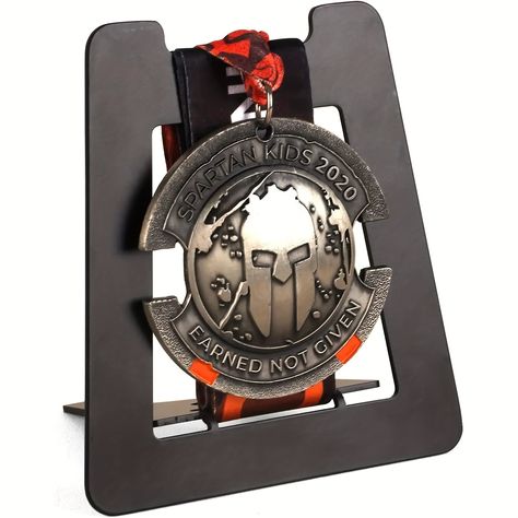 Iron Medal Display Stand, Spartan Kids 2020 Commemorative Award Holder, Creative Folding Cartoon Trophy Rack, Stainless Home Decor 3D Event Display https://share.temu.com/lzpELE9qMHA via @shoptemu Ribbon Rack, Medals Display, Running Medal Holder, Fear Of Falling, Medal Ribbon, Sport Bedroom, Medal Holder, Event Display, Medal Holders