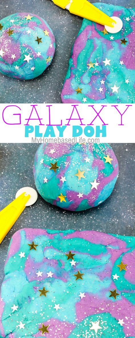 Space Messy Play Ideas, Space Messy Play, Space Sensory Play, Preschool Play Doh Activities, Space Crafts For Kids Preschool, Space Week Activities For Kids, Space Crafts For Preschoolers, Galaxy Classroom Theme, Space Science Experiments