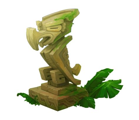 Mayan Totem, Aztec Statues, Totem Art, Maya Art, Props Concept, Ancient Statues, Props Art, Game Props, Game Concept Art