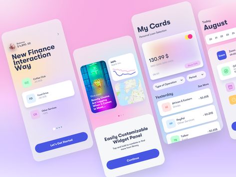 Candy App Finance by Arthur Mineev on Dribbble Candy App, Cv Website, Web Design Inspiration Portfolio, To Do App, Ui Ux 디자인, Background Sticker, Weather App, App Interface Design, Ux Design Inspiration