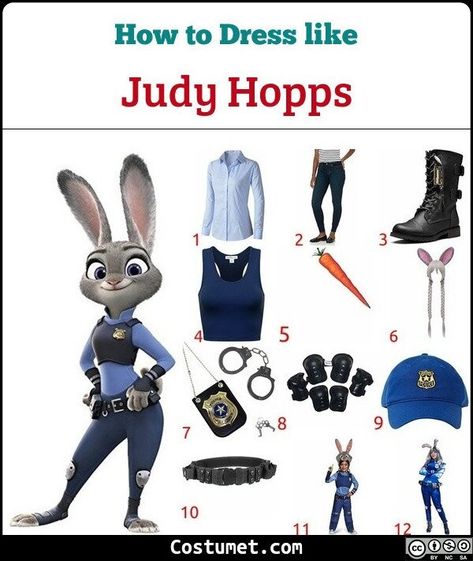 Judy Hopps And Nick Wilde Halloween Costume, Judy Zootopia Costume, Judy And Nick Costume, Zootopia Nick And Judy Costume, Judy Hops Costume, Zootopia Police, Zootopia Costume, Judy Hopps Costume, Judy Hopps Cosplay