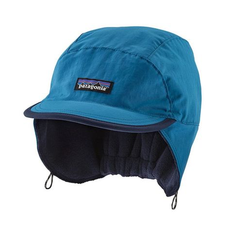 Shelled Synchilla® Duckbill Cap, Big Sur Blue (BSRB) Patagonia Cap, Duckbill Cap, Patagonia Hat, Camp Style, Rain Hat, Cap Patterns, Recycle Bag, Cap Mens, Outdoor Fashion