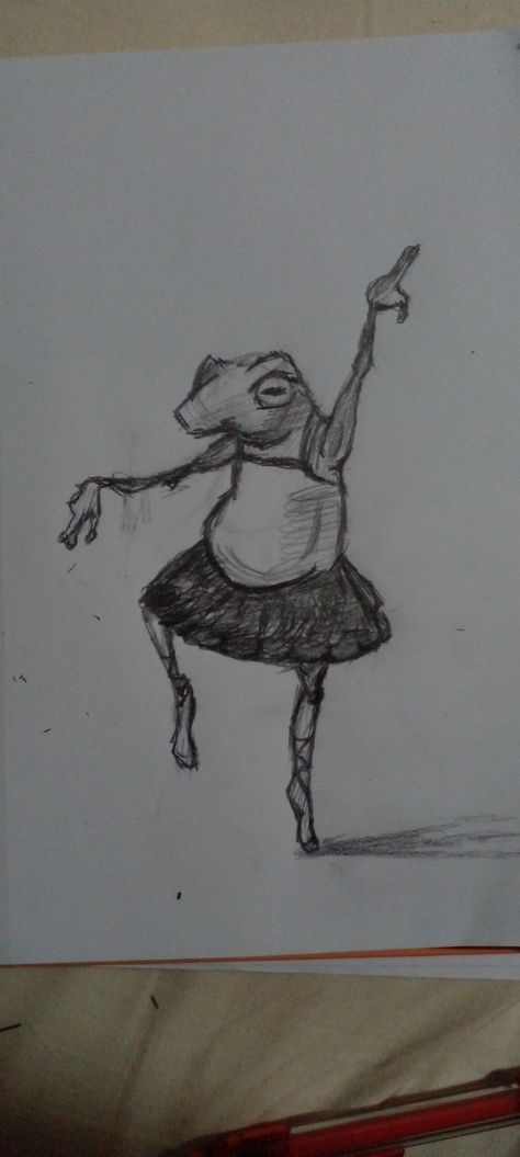 Flying Frog Drawing, Twerking Frog Drawing, Frog Jumping Drawing, Funny Frog Drawings, Dumpy Tree Frog, Dancing Frogs, Dancing Frog, Frog Sketch, Dancing Drawing