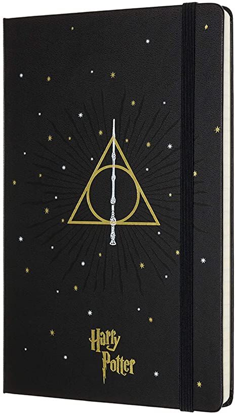 Amazon.com: Moleskine Limited Edition Harry Potter Notebook, Hard Cover, Large (5" x 8.25") Ruled/Lined, Black (Book 7) 240 Pages: Moleskine: Office Products Harry Potter Notebook Cover, Hufflepuff Notebook, Harry Potter Stationary School Supplies, Harry Potter Notebook, Harry Potter Hardcover, Cover Harry Potter, Harry Potter Sketch, Harry Potter Hardcover Books, Harry Potter Toys