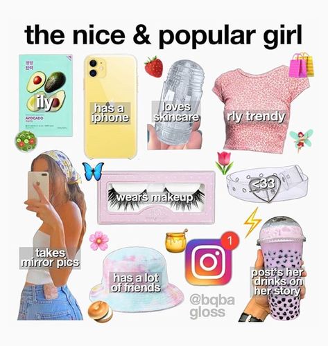 Popular Girl Starter Pack, Popular Girl Aesthetic, Follower Count, Christmas Gifts For Teen Girls, Teen Trends, Aesthetic Memes, Niche Memes, Mood Clothes