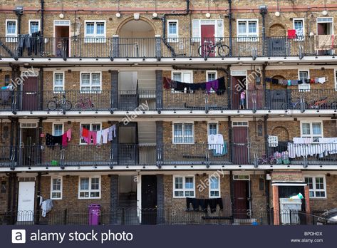 Council Flat, Apartment Block, Block Of Flats, Flat Apartment, Social Housing, Chichester, Pan Set, British Isles, East London