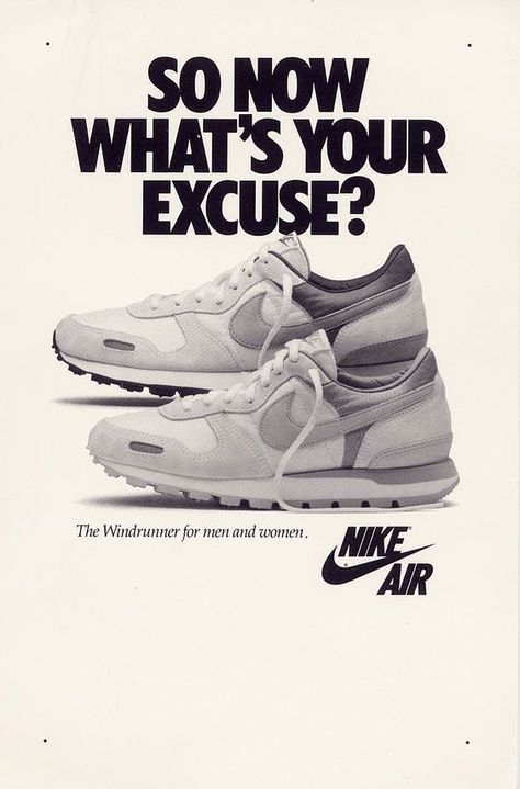 Nike Windrunner Air 80s Ads, Old Nikes, Nike Poster, Nike Ad, Shoe Advertising, Sports Advertising, Shoe Poster, Sneaker Posters, Rhetorical Question