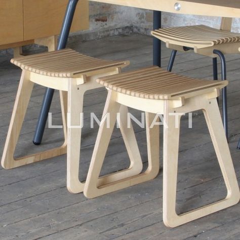 Wooden kitchen stools Cnc Furniture Plans, Plywood Chair, Cnc Furniture, Flat Pack Furniture, Folding Furniture, Wood Stool, Plywood Furniture, Stool Design, Chaise Design