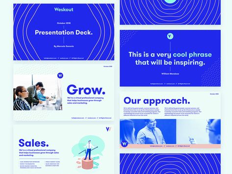 Weskout: Pitch deck design by Erick Chévez / VÚO #pitchdeckdesign #pitchdeckinspiration #presentationdesigninspiration Design Pitch Deck, Sales Deck, Keynote Design, Presentation Slides Design, Presentation Deck, Presentation Design Layout, Cool Phrases, Slides Design, Webdesign Inspiration