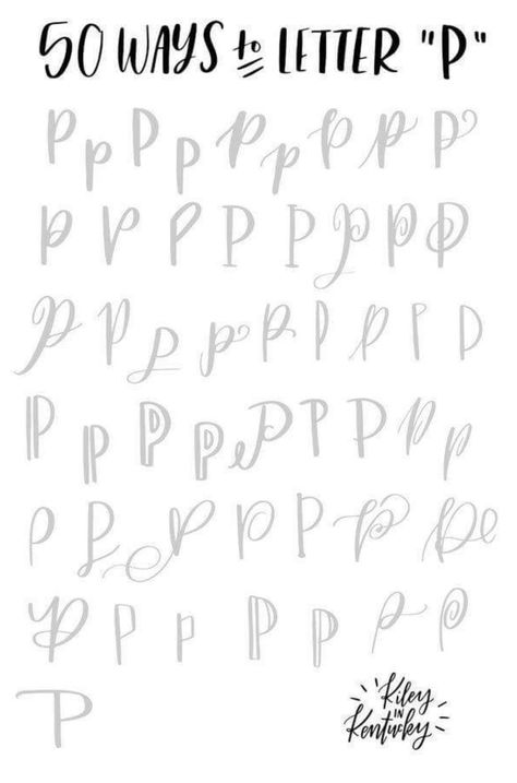 letter P Brush Letters, Brush Lettering Practice, Fancy Writing, To Do Planner, Alfabet Letters, Hand Lettering Fonts, Hand Lettering Alphabet, Calligraphy Handwriting, Creative Lettering