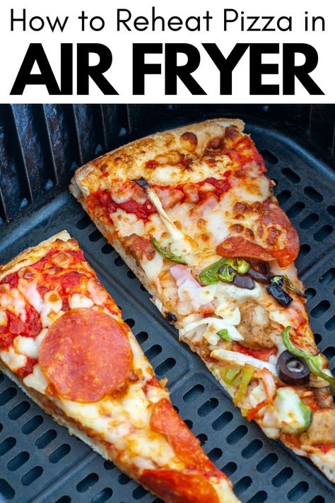 Reheat Pizza In Air Fryer, How To Reheat Pizza, Pizza In Air Fryer, Pizza In The Air Fryer, Pizza Marinara, Air Fryer Pizza, Reheat Pizza, Air Fryer Recipes Dessert, Hot Pizza