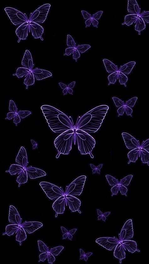 Black And Purple Butterfly Wallpaper, Purple Butterflies Aesthetic, Black Butterfly Background, Purple Butterfly Wallpaper Iphone, Purple Butterfly Wallpaper Aesthetic, Black And Purple Aesthetic Wallpaper, Purple And Black Aesthetic Wallpaper, Wallpaper Purple Butterfly, Black Purple Wallpaper