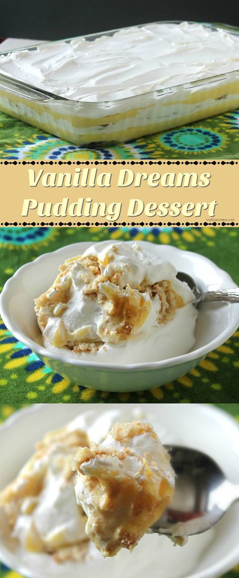 Easy Desserts Vanilla, Vanilla Pudding Cream Cheese Dessert, Vanilla Wafer Pudding Dessert, Diy Desserts Easy 3 Ingredients, Vanilla Lasagna Dessert, Heavenly Delight Dessert, French Vanilla Pudding Desserts, Graham Cracker Vanilla Pudding Dessert, Desserts Made With Vanilla Pudding