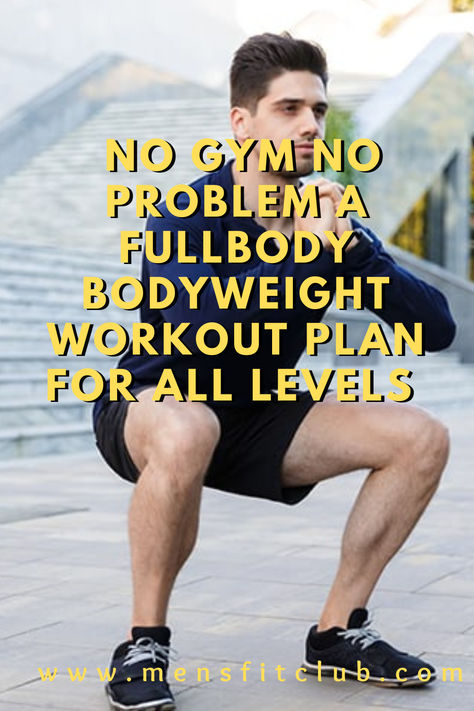 Bodyweight Workout Plan: Effective no-equipment exercises to build strength, tone muscles, and improve fitness at home. Includes full-body routines, targeting core, upper body, and lower body for balanced results. Best No Equipment Workout, Body Weight Workout Routine, Morning Workout Men, Bodyweight Workout Women, Bodyweight Workout For Men, Beginner Bodyweight Workout, Full Body Workout For Men, Bodyweight Workout Plan, Home Bodyweight Workout