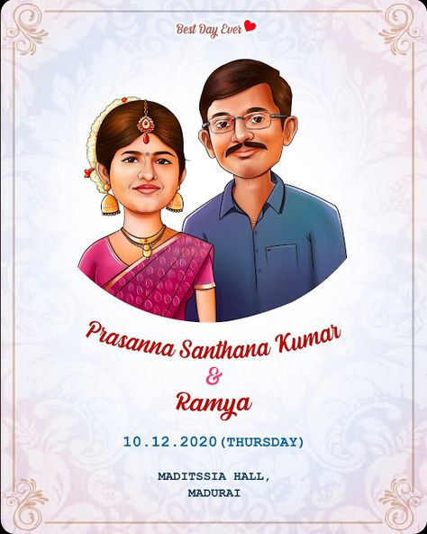 F Wedding invitation design, Indian couple | Caricature11 Caricature Wedding Invitations, Couple Caricature, Couple Png, Caricature Gifts, Caricature Wedding, Wedding Caricature, Hindu Wedding Invitations, Caricature Art, Indian Illustration