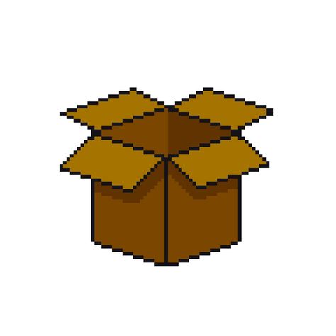 #carboardbox #pixelart Pixel Art Assets, Isometric Pixel, Computer Class, Art Games, Pixel Art Games, Stitch Art, Japanese Words, Carton Box, Cross Stitch Art