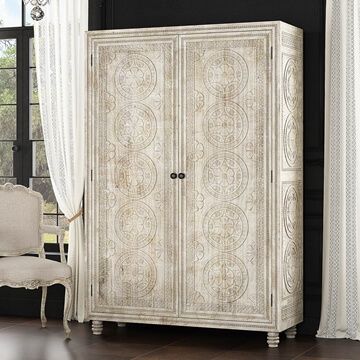 Rustic Handcarved Armoire Wardrobe Closet Furniture Tall Armoire, Armoire With Drawers, Large Armoire, Clothing Armoire, Wooden Almirah, Closet Furniture, Solid Wood Armoire, White Armoire, Wood Craftsmanship