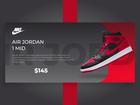 Banner Design For Nike on Behance Nike Website Design, Nike Post, Shoes Banner Design, Nike Banner, Hero Banner, Sneaker Displays, Ui Ux Website, Sneaker Website, Nike Website