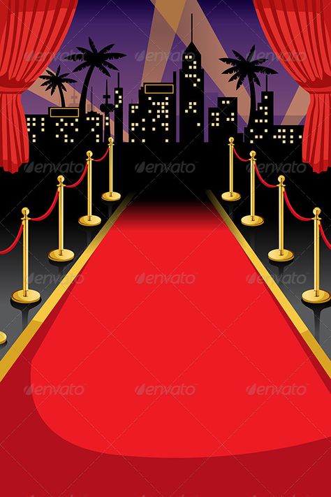 Red Carpet - Backgrounds Decorative Red Carpet Invitations Template, Red Carpet Party Invitations, Hollywood Invitations, Red Carpet Invitations, Red Carpet Theme Party, Red Carpet Background, Deco Cinema, Red Carpet Backdrop, Red Carpet Theme