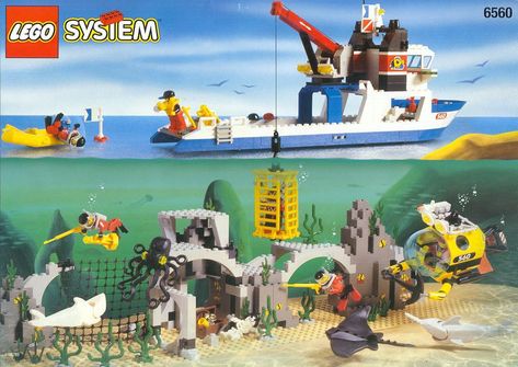 Legos for girls follow up – Matt Unger | libertarian dad's Blog Lego Underwater, Lego Submarine, Lego Boxes, Lego Town, Lego Club, Lego System, Lego Ship, Brick By Brick, Vintage Lego