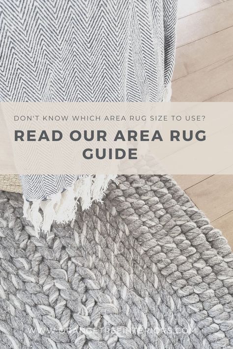 Read our area rug guide and learn how to use area rugs in your interior space. #interiordecor #arearug #carpet #virtualinteriordesign Area Rug Guide, Area Rug Placement, Natural Fiber Area Rug, Dining Room Area Rug, Rug Placement, Area Rug Size, Neutral Area Rugs, Sisal Area Rugs, Interior Design Courses