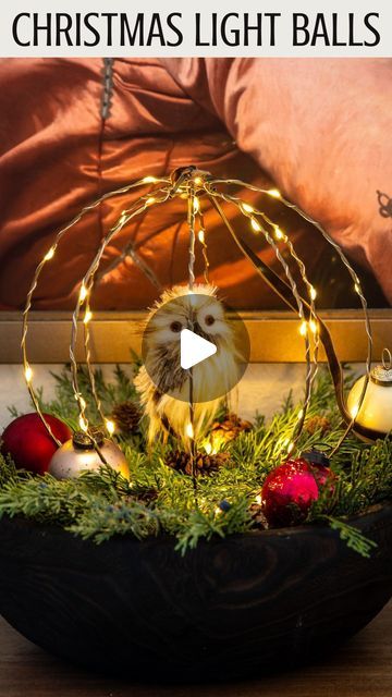 Greg Navage on Instagram: "Like + comment “Lights” to instantly get the links and details sent to your DM!
DIY Dollar Tree Christmas Light Balls

#dollartreediy #dollartreechristmasdiy #dollartreehacks #dollartreeprojects #dollartreefinds #christmas #christmas2023 #christmascrafts #christmasdiy #diychristmas #christmasiscoming #holidaycrafts #christmasdecor #christmasdecorating #christmasdecorations

Video Description: christmas light balls, dollar tree Christmas decor, Christmas lights, holiday decorations, Christmas path lights, hanging Christmas lights, 3D wreath, Christmas wreath, lighted wreath" Diy Christmas Light Balls, Christmas Light Balls, 3d Wreath, Lighted Wreath, Diy Dollar Tree Christmas, Dollar Tree Christmas Decor, Diy Christmas Lights, Lighted Wreaths, Hanging Christmas Lights