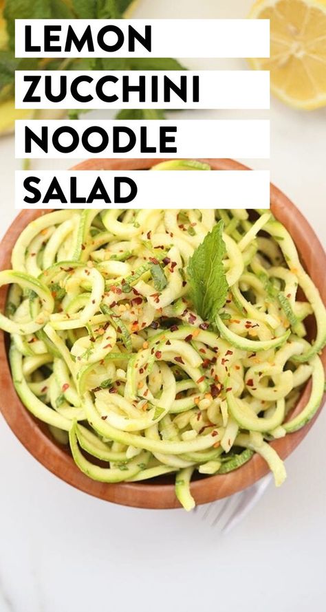 Zucchini Noodle Salad, Zucchini Noodles Salad, Vegetable Recipes For Kids, Zucchini Recipes Healthy, Recipe For Summer, Zucchini Noodle, Zucchini Noodle Recipes, Lemon Zucchini, Zoodle Recipes