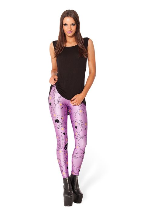 Lovely Pink Cartoon Print Leggings Read More - http://re.thesilvernecklace.com/lovely-pink-animal-print-leggings.html Cowgirl Style, Black Milk Clothing, Couture, Lumpy Space Princess, Galaxy Print Leggings, Lumpy Space, Space Princess, Cheap Leggings, Elegantes Outfit