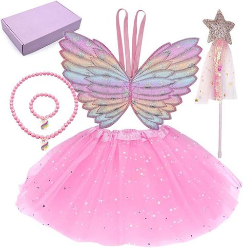 fairydress fairycostume fairyaccessories themedparty Unicorn Dresses, Butterfly Wings Costume, Unicorn Ideas, Unicorn Halloween Costume, Dress Up Clothes, Girls Princess Dress, Halloween Princess, Theatre Props