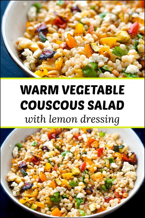 Couscous, Pearl Couscous With Roasted Vegetables, Pearled Couscous Recipes Side Dishes, Spring Couscous Salad, Couscous Feta Salad, Cpu’s Cous Salad, Warm Couscous Salad, Warm Veggie Side Dish, Warm Vegetable Side Dish