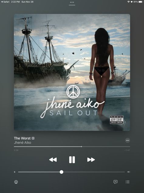 Bed Peace Jhene Aiko, Jhene Aiko The Worst, Miguel Songs, Bed Peace, Peace Songs, Therapy Playlist, This Kind Of Love, Song Recommendations, Jhene Aiko