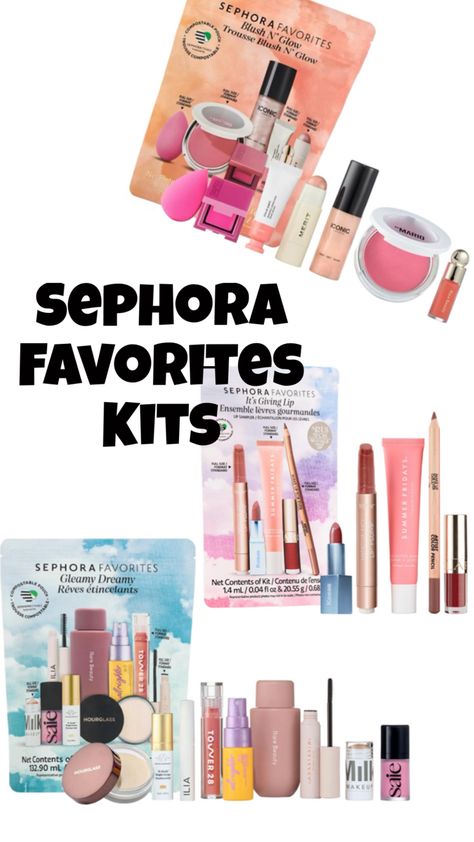 SEPHORA FAVORITES KITS 2024 Sephora Makeup Sets, Sephora Kits, Sephora Kit, Sephora Sets, Kit Sephora, Chrismas Wishes, Pr Kit, Wishlist Ideas, Sephora Favorites